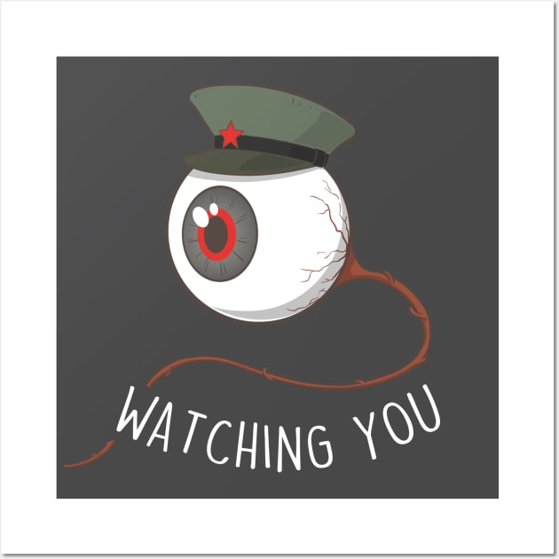 Watching you (Dark) Wall Art by boilingfrog